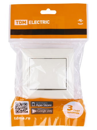 Выключатель 1 кл. 10А сл. кость "Таймыр" TDM