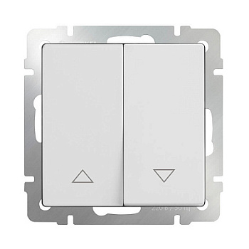 Встраиваемые механизмы выключатель жалюзи  СУ 2-кл. 10А Белый IP20 Werkel