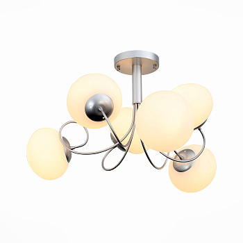 Люстра потолочная Серебристый/Белый E27 6*40Вт SL717.502.06 EVOLUCE