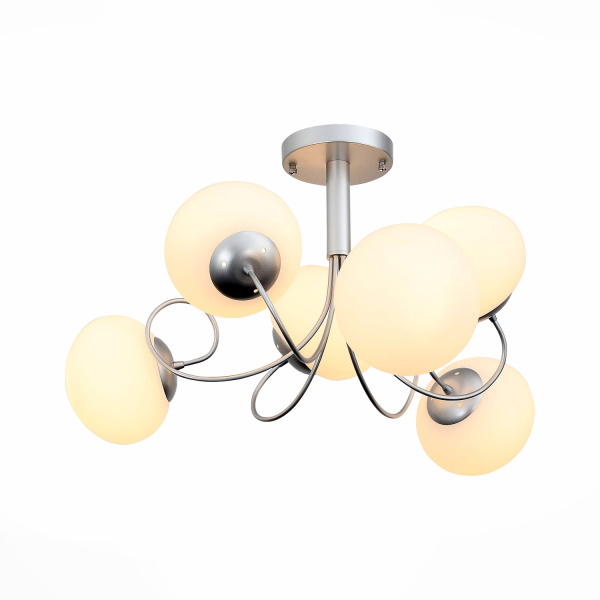 Люстра потолочная Серебристый/Белый E27 6*40Вт SL717.502.06 EVOLUCE