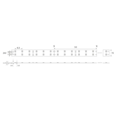 Светодиодная LED лента Feron LS615, 240SMD(2835)/м 19.2Вт/м 5м IP65 12V 3000К