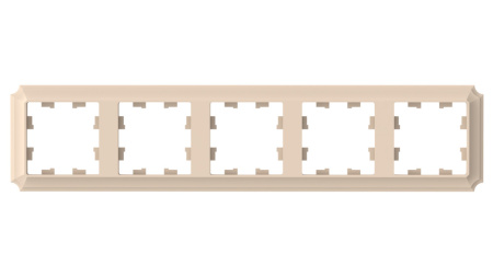 ATLASDESIGN ANTIQUE 5-постовая РАМКА, универсальная, ПЕСОЧНЫЙ Schneider Electric
