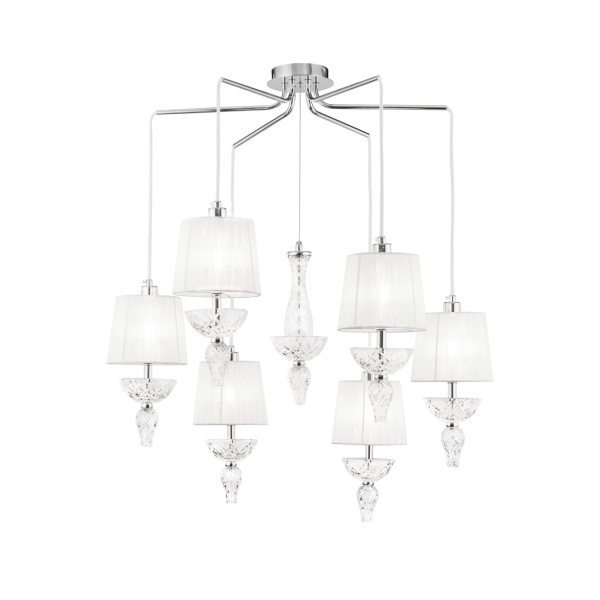 Подвесной светильник 6*E14 40Вт Хром IP20 Maddi DIA007PL-06CH Maytoni