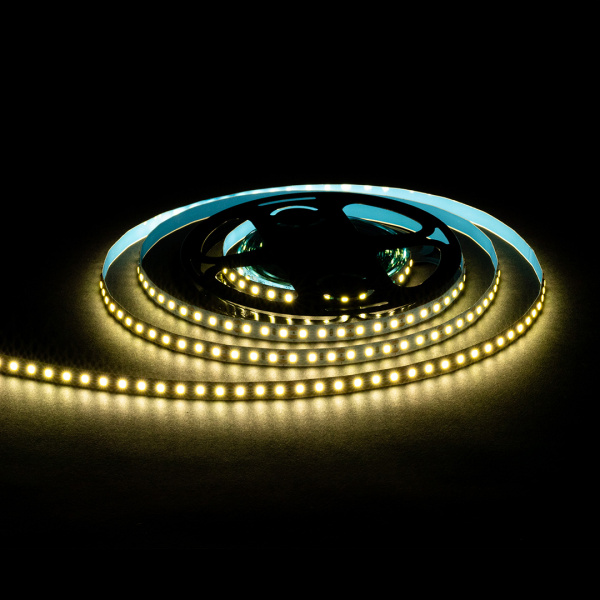 LSE-257 Светодиодная лента 12В, 9,6Вт/м, smd2835, 120д/м, IP20, 7Лм/чип, ширина подложки 8мм, 5м, д/б, 4000К APEYRON