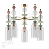 Люстра потолочная E14 5*40W BIZET золото/разноцветн./керамика/стекло ODEON LIGHT