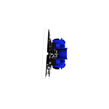 Выключатель встраиваемый Voltum S70 трехклавишный 10А, (белый матовый)