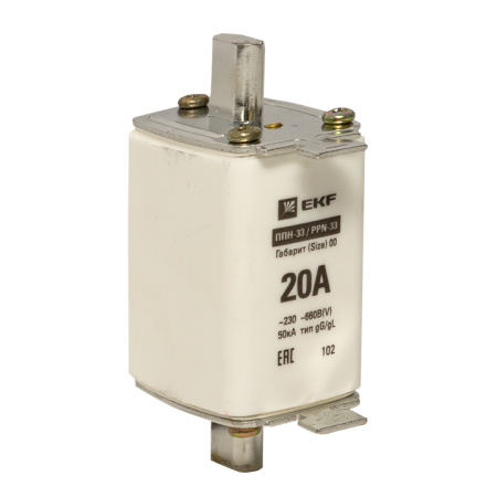 Плавкая вставка ППН-33 160/ 20А габарит 00 PROxima EKF