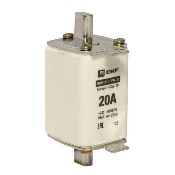 Плавкая вставка ППН-33 160/ 20А габарит 00 PROxima EKF