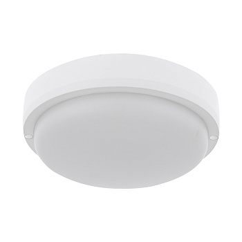 28-06 Светильник светодиодный герметичный 12Вт, 230В/50Гц, 970Лм, 6500К, IP65, Ф140х50мм, круг, матовый, белый APEYRON