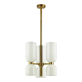 Люстра E14 6*60W ORINOCO бронзовый/белый ODEON LIGHT