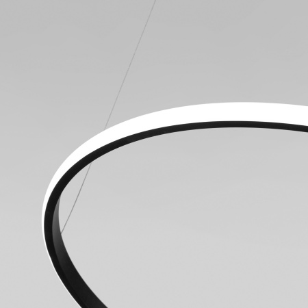 Подвесной светодиодный светильник с ПДУ черный IP20 (90264/1 черный) Eurosvet