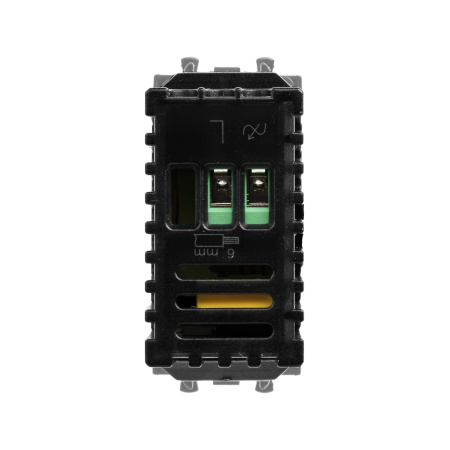 Диммер поворотный модульный, "Avanti", "Закаленная сталь", 1 модуль DKC