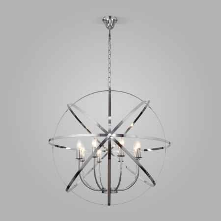 Подвесная люстра 8*E14 40Вт хром IP20 Santi (60139/8 хром) Eurosvet