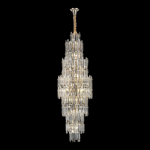 Люстра подвесная Золото/Прозрачный E14 23*40Вт WE107.23.303 WERTMARK