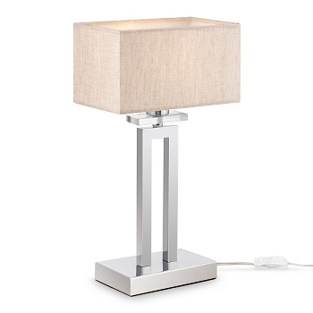 Настольная лампа 1*E14 40Вт Никель IP20 Megapolis MOD906-11-N Maytoni