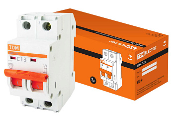 Выключатель автоматический ВА МОД ВА47-29 2П 13А 4,5кА С TDM