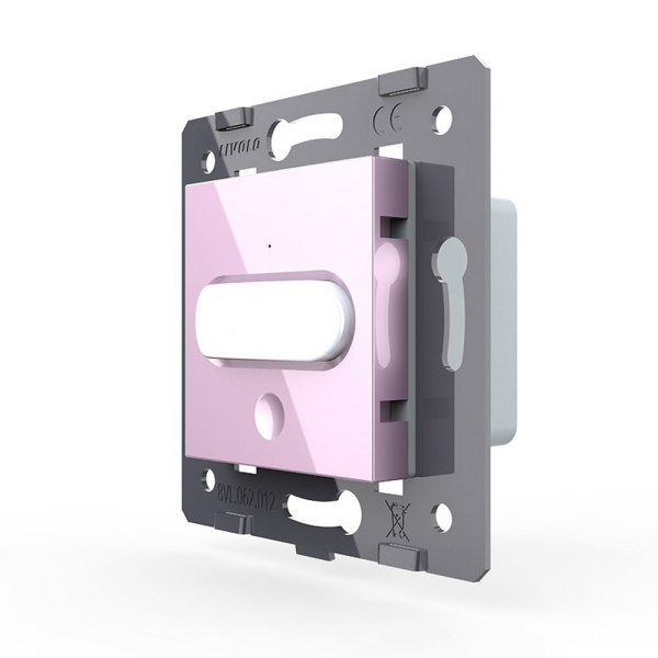 Датчик движения с сенсорным выключателем, цвет розовый (механизм) Livolo