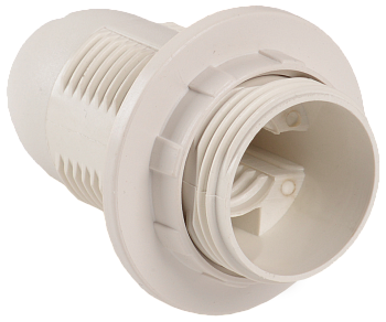 Патрон с кольцом Ппл14-02-К12 пластик Е14 белый (индивидуальный пакет) IEK