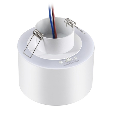 Св-к встр.с перекл.цв.темп.IP20 LED 3000К/4000К/6000К 12W вниз + 3W вверх белый GIRO NOVOTECH