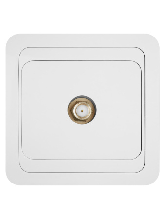 Розетка TV (SAT) F-типа белая "Валдай" TDM