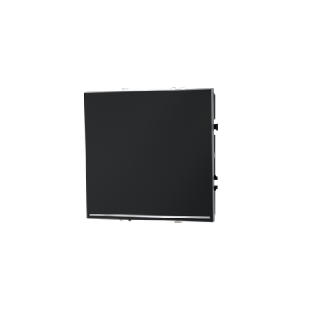 Выключатель встраиваемый Voltum S70 одноклавишный с подсветкой 10А, (графит)