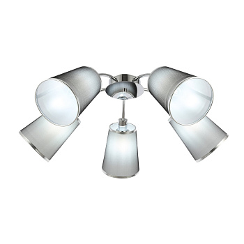 Люстра потолочная Хром/Черный E14 5*40Вт SLE103002-05 EVOLUCE