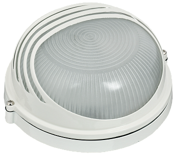 Светильник НПП1307 круг ресничка 60Вт IP54 белый IEK