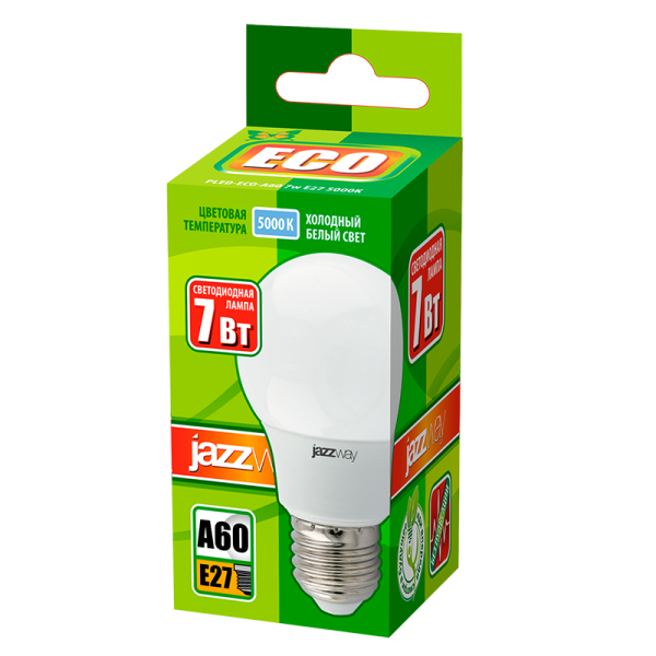 Лампа светодиодная LED 7 Вт Е27 220В JazzWay Лампа светодиодная LED 7 Вт Е27 220В JazzWay