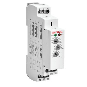 Реле времени многофункциональное, конфигурация контакта 2CO, AС/DC 12-240В DKC