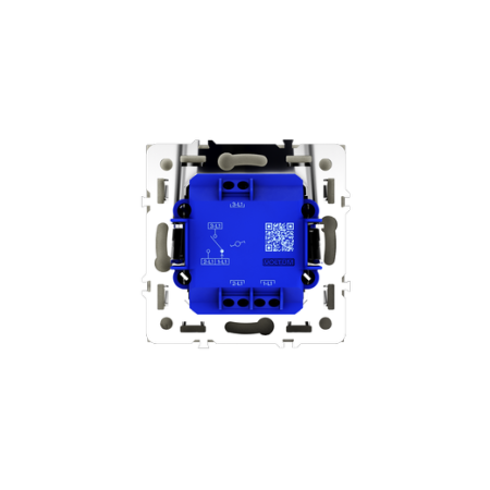 Проходной переключатель встраиваемый Voltum S70 одноклавишный 10А, (шелк)