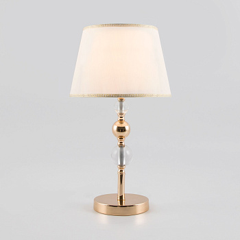 Классическая настольная лампа 1*E27 60Вт золотой IP20 Sortino (01071/1 золото) Eurosvet