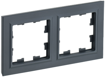 BRITE Рамка 2-местная РУ-2-БрГ графит IEK