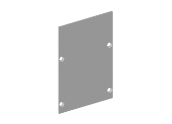 Donel Боковая глухая заглушка для профиля DN18516 Цвет:Анодированное серебро,Серия:DN8ALE