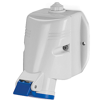 Розетка настенная с безвинтовыми клеммами IP44 16A 2P+E 230В DKC