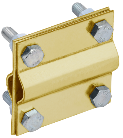 Зажим заземления крестообразный стержень-стержень латунь IEK Зажим заземления крестообразный стержень-стержень латунь IEK