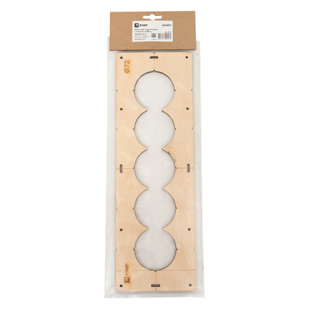 Шаблон для подрозетников c 5 отв, диам, 72 мм Expert EKF