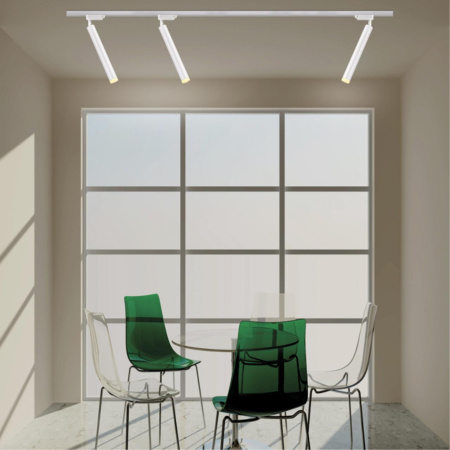 Св-к трековый однофазный IP20 LED 3000K 10W 160-265V MODO белый NOVOTECH