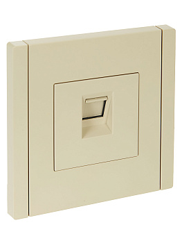 FORTE&PIANO Розетка компьютерная RJ45 кат.6 FP431 ваниль IEK