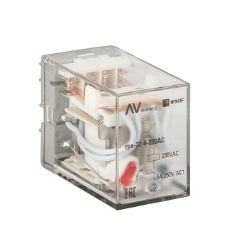 Реле промежуточное RPA 22/4 5A 230В AC AVERES EKF