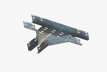 Лоток тройниковый перфорированный ОТ 100х65 УХЛ1, оцинкованный лист, S0,8