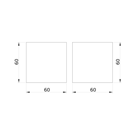 Модуль глухой 60х60 мм DKC