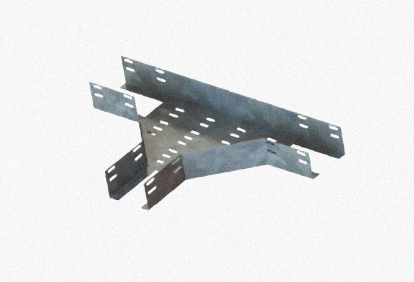 Лоток тройниковый перфорированный ОТ 100х65 УХЛ1, оцинкованный лист, S0,8