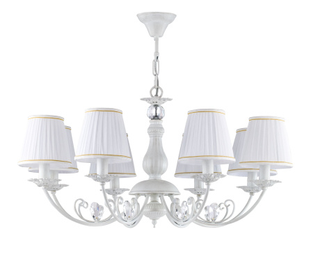Люстра 8*E14 40Вт Белый IP20 Bianchi FR2307-PL-08-WG Freya