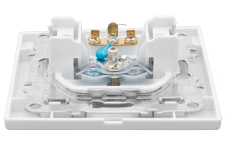 Минск Розетка TV 1-местная СП бел, 75Ом 5-862МГц EKF