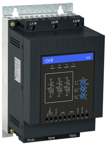 Устройство плавного пуска SFB 3Ф 380В 45кВт 90А Uупр 110-220В Modbus с защитами ONI