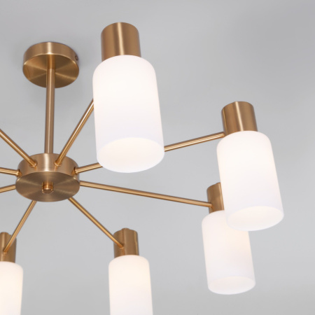 Потолочная люстра в стиле лофт 8*E14 60Вт латунь IP20 Vegga (70160/8 латунь) Eurosvet