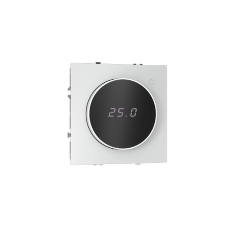 Терморегулятор электронный Voltum S70 с индикацией и датчиком, для теплого пола, (белый матовый)
