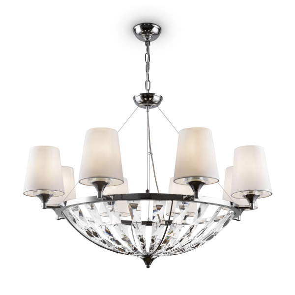 Подвесной светильник 8*E14 40Вт Хром IP20 Pantheon H021PL-08CH Maytoni