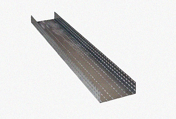 Лоток перфорированный ЛМ 100х50х2500 У3, окрашенный, S1,5