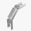 Лоток перфорированный КС 150х50-90 УТ1,5 для поворота трассы вниз на 90, оцинкованный лист S1,5